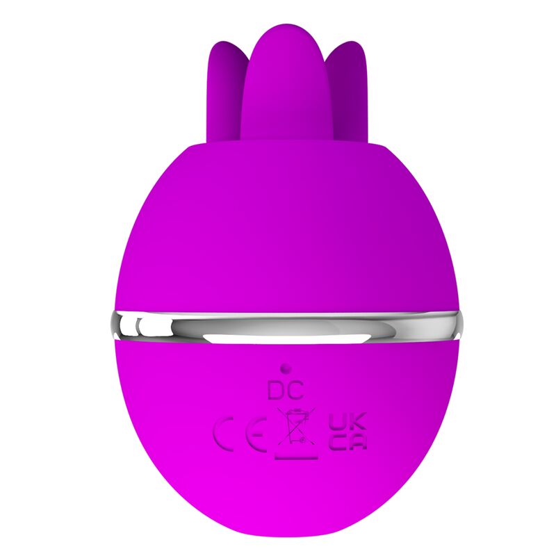 PRETTY LOVE - VIBRADOR DE SILICONE REDONDO ROXO BOLA GEMINI - Infernum Store