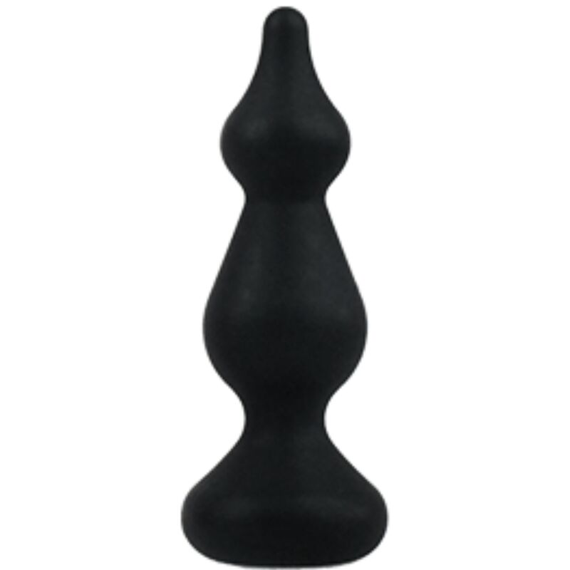 ADRIEN LASTIC - AMUSE PLUG ANAL SILICONE PRETO TAMANHO S - Infernum Store