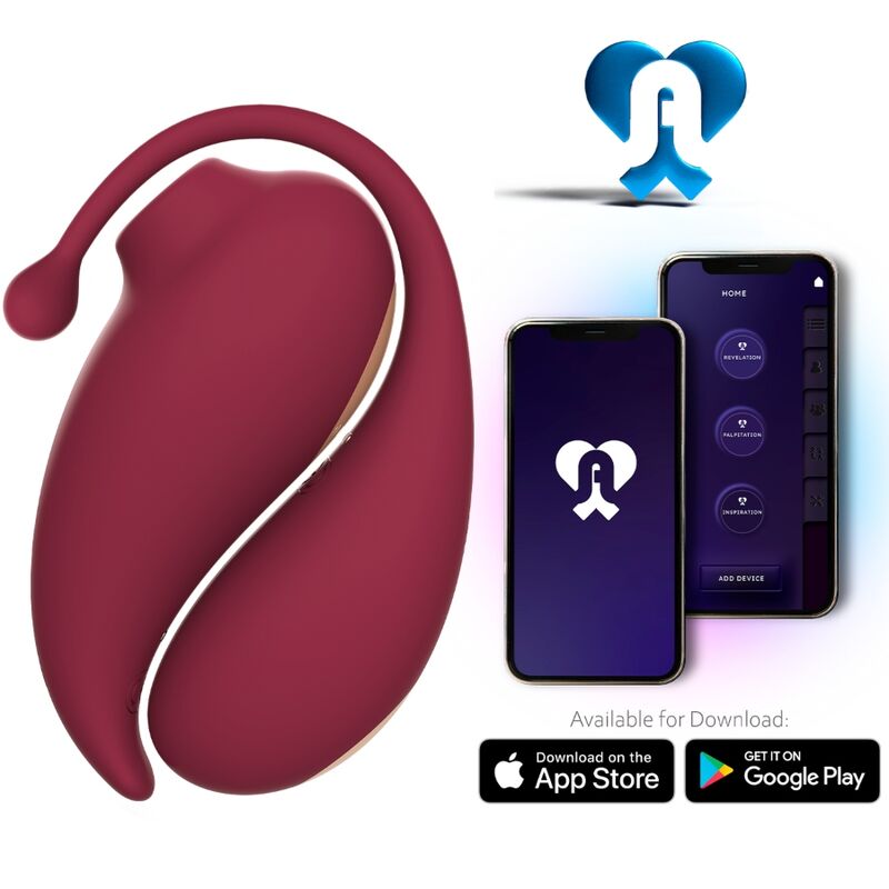 ADRIEN LASTIC - INSPIRAÇÃO CLITORIS SUCKER + VIBRATING OVO VERMELHO - APLICATIVO GRATUITO - Infernum Store