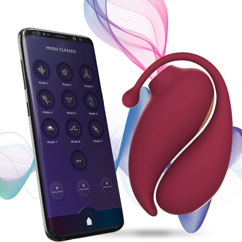 ADRIEN LASTIC - INSPIRAÇÃO CLITORIS SUCKER + VIBRATING OVO VERMELHO - APLICATIVO GRATUITO - Infernum Store