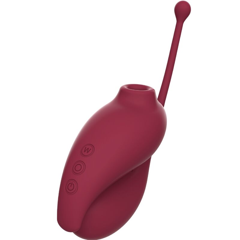 ADRIEN LASTIC - INSPIRAÇÃO CLITORIS SUCKER + VIBRATING OVO VERMELHO - APLICATIVO GRATUITO - Infernum Store