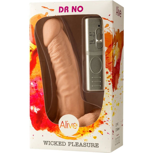 ALIVE  DR. VIBRADOR DE PÊNIS SEM REALÍSTICO 18 CM