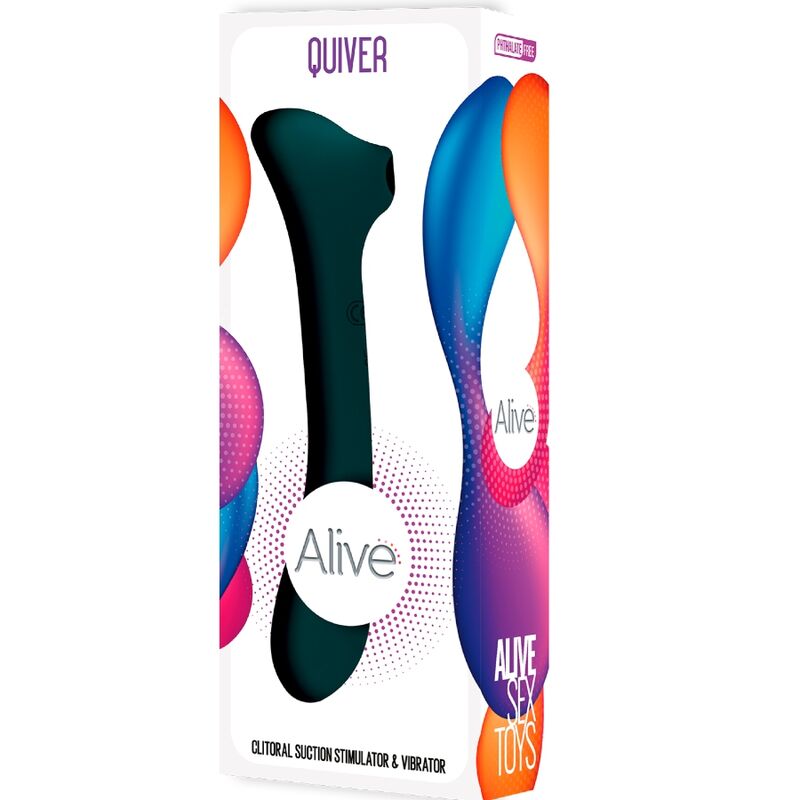 ALIVE - SUCKER E VIBRADOR QUIVER VERDE - Infernum Store