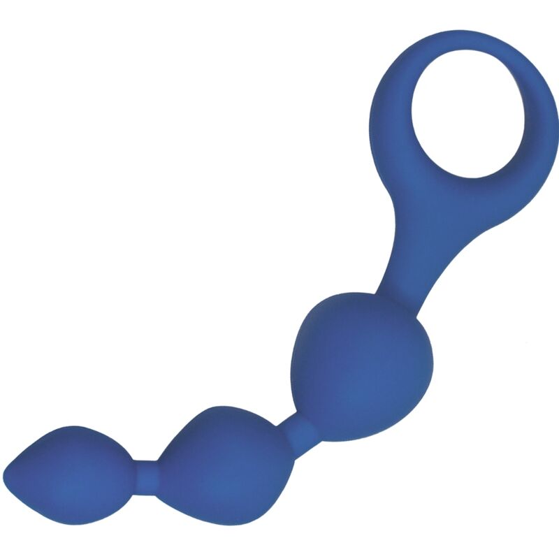 ALIVE - BOLAS ANAIS DE SILICONE TRIBALL AZUL 15 CM - Infernum Store