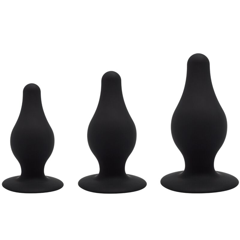 SILEXD - KIT ANAL PLUG PREMIUM SILEXPAN SILICONE TERMOREATIVO TAMANHO S/M/L - Infernum Store