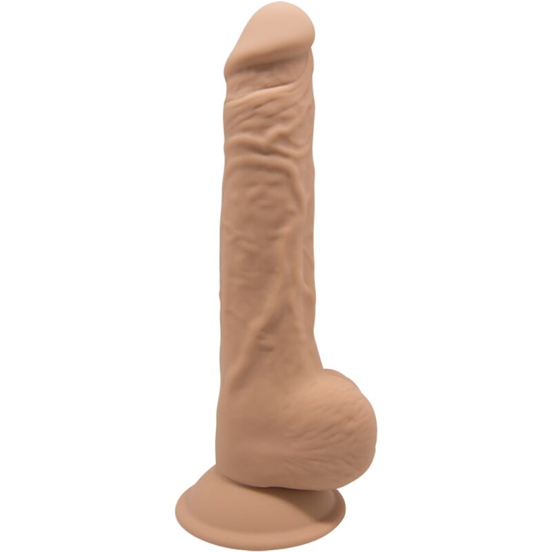 SILEXD - MODELO 1 PÊNIS REALÍSTICO PREMIUM SILEXPAN SILICONE CARAMELO 24 CM - Infernum Store
