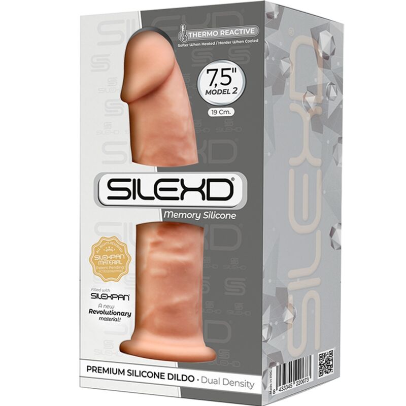 SILEXD - MODELO 2 PÊNIS REALÍSTICO PREMIUM SILEXPAN SILICONE 19 CM - Infernum Store