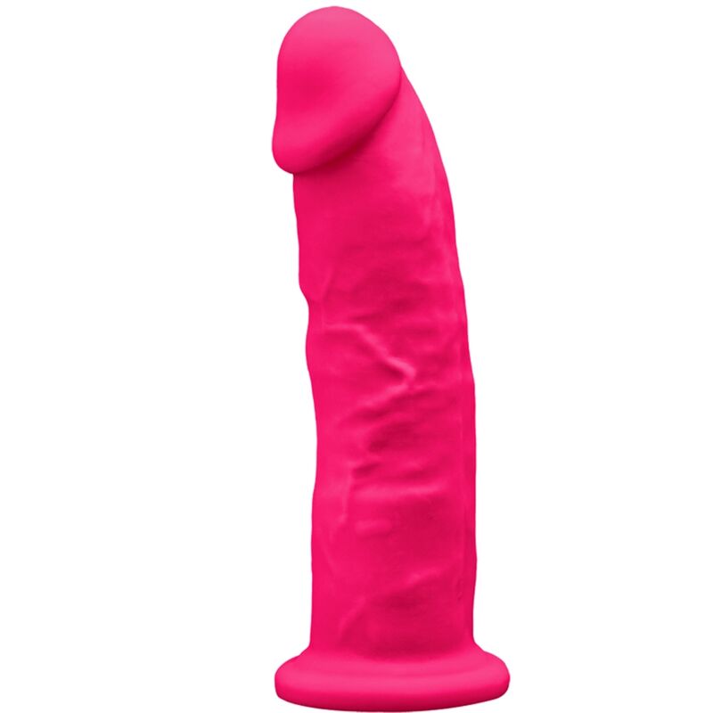 SILEXD - MODEL 2 REALISTIC PENIS PREMIUM SILEXPAN SILICONE FUCHSIA 19 CM - Infernum Store