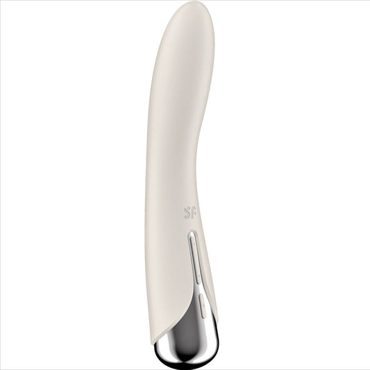 SATISFYER - SPINNING VIBE 1 G-SPOT BEIGE ROTATOR VIBRATOR - Infernum Store