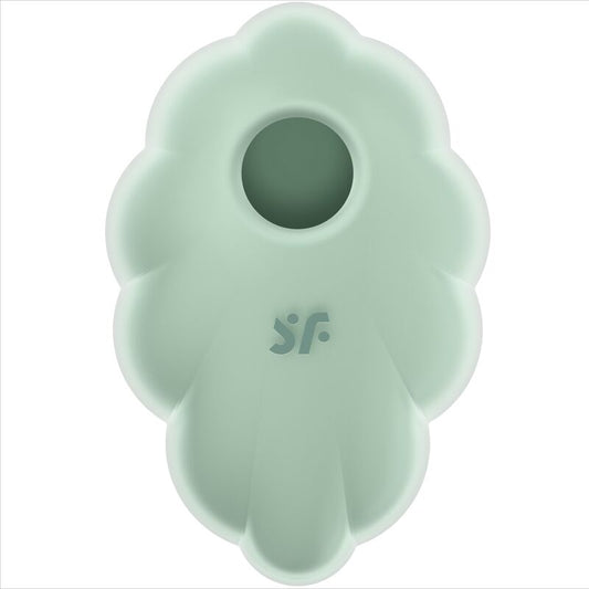 SATISFYER - CLOUD DANCER GREEN AIR PULSE VIBRATOR - Infernum Store