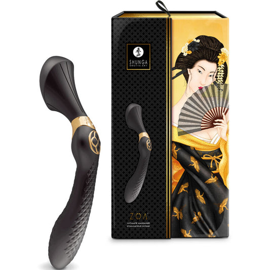 SHUNGA - ZOA INTIMATE MASSAGER BLACK - Infernum Store