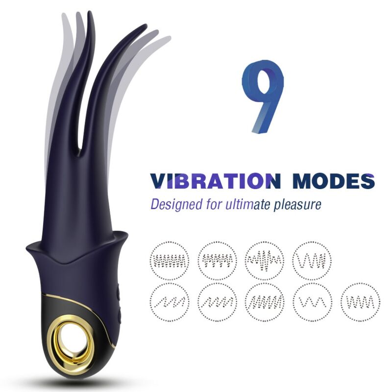 ARMONY - SHADOW VIBRATOR DOUBLE-HEAD TEASING BLUE - Infernum Store
