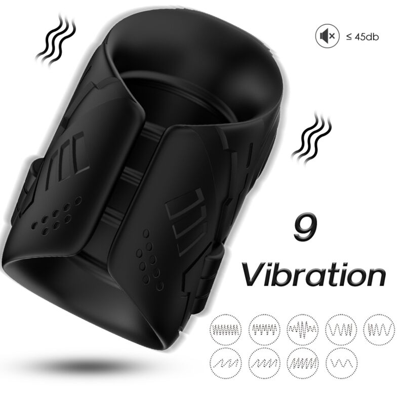 ARMONY - MASTURBADOR E VIBRADOR PRETO - Infernum Store