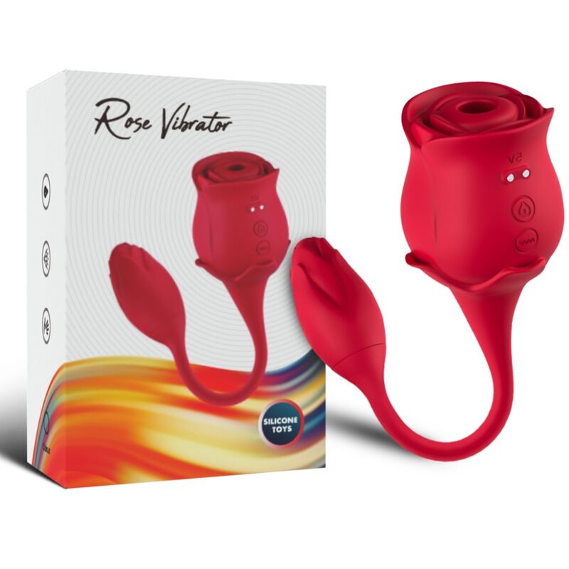 ARMONY - PINK LICKING VIBRANDO DE CLIT & VIBRADOR VERMELHO - Infernum Store