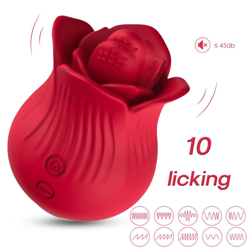 ARMONY - VIBRADOR E ESTIMULADOR ROSA VERMELHO - Infernum Store