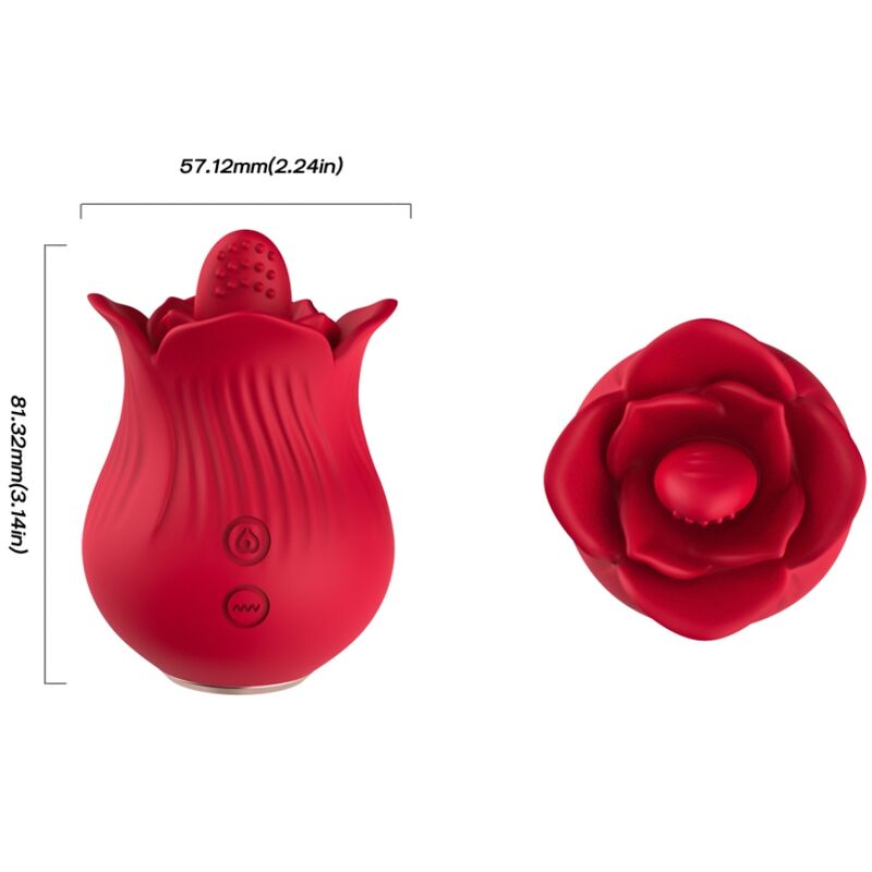 ARMONY - VIBRADOR E ESTIMULADOR ROSA VERMELHO - Infernum Store