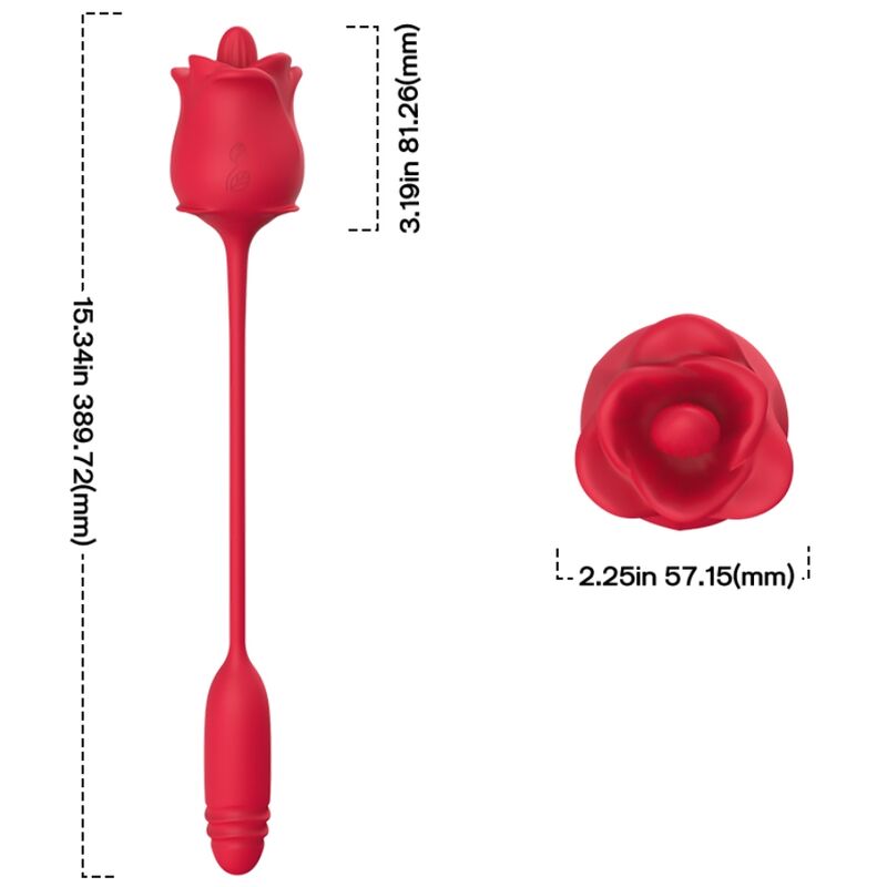 ARMONY - ESTIMULADOR E VIBRADOR ROSA COLA VERMELHO - Infernum Store