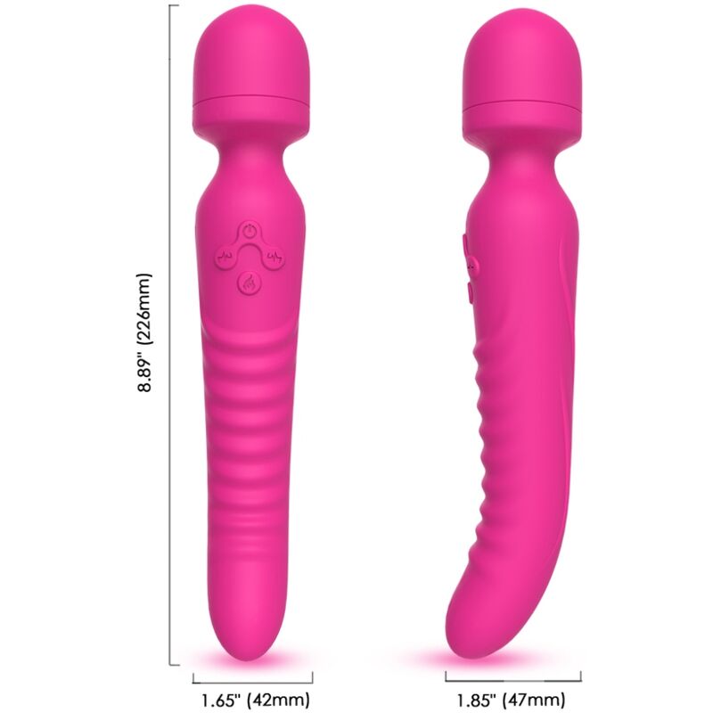 ARMONY - MISSION MASSAGER & VIBRATOR HEAT EFFECT FUCHSIA - Infernum Store