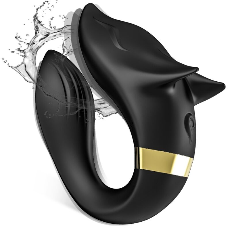 ARMONY - VIBRADOR FOX PARA CASAIS CONTROLE REMOTO PRETO - Infernum Store