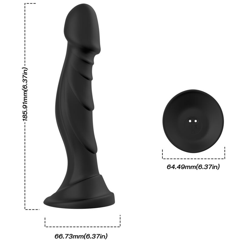ARMONY - DILDO VIBRATOR & ANAL PLUG REMOTE CONTROL BLACK - Infernum Store