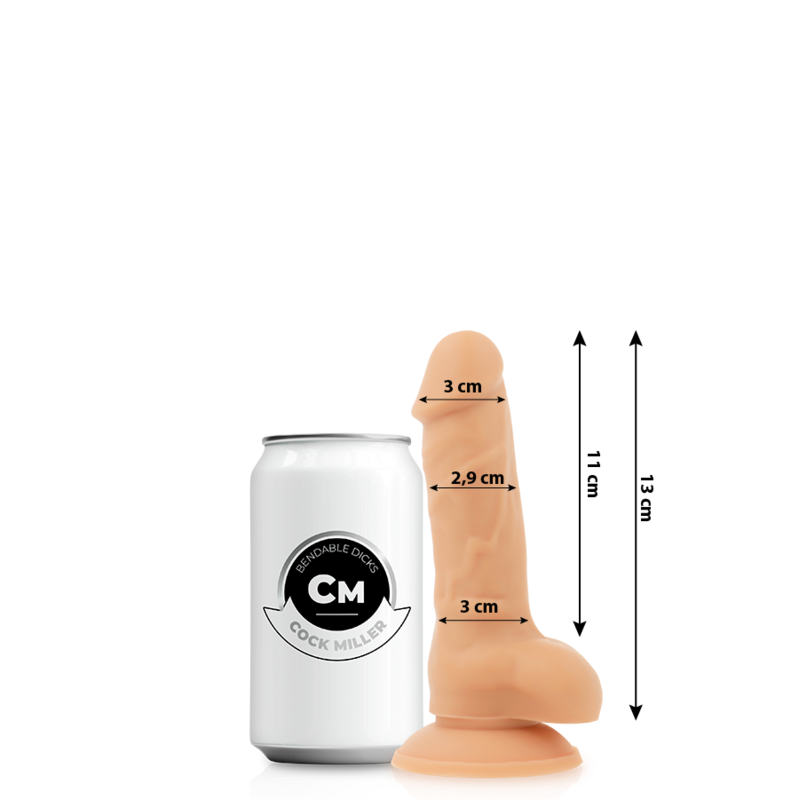 COCK MILLER - DENSIDADE DE SILICONE COCKSIL ARTICULVEL 13 CM - Infernum Store