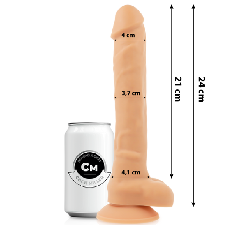 COCK MILLER - DENSIDADE DE SILICONE ARTICULVEL COCKSIL 24 CM - Infernum Store