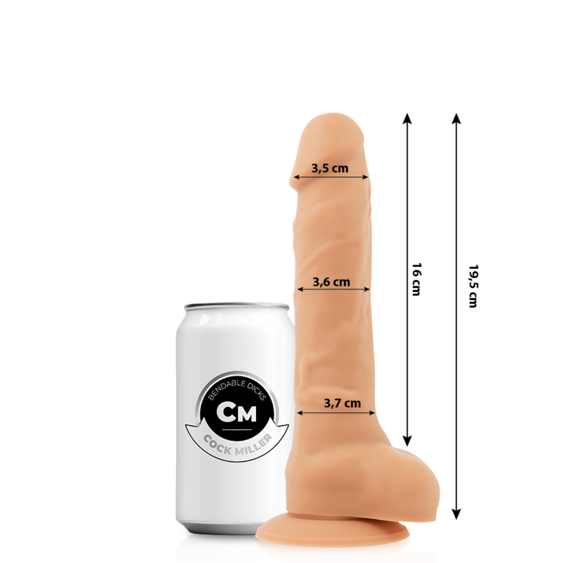 COCK MILLER - COCKSIL ARTICULVEL DE DENSIDADE DE SILICONE 19,5 CM - Infernum Store