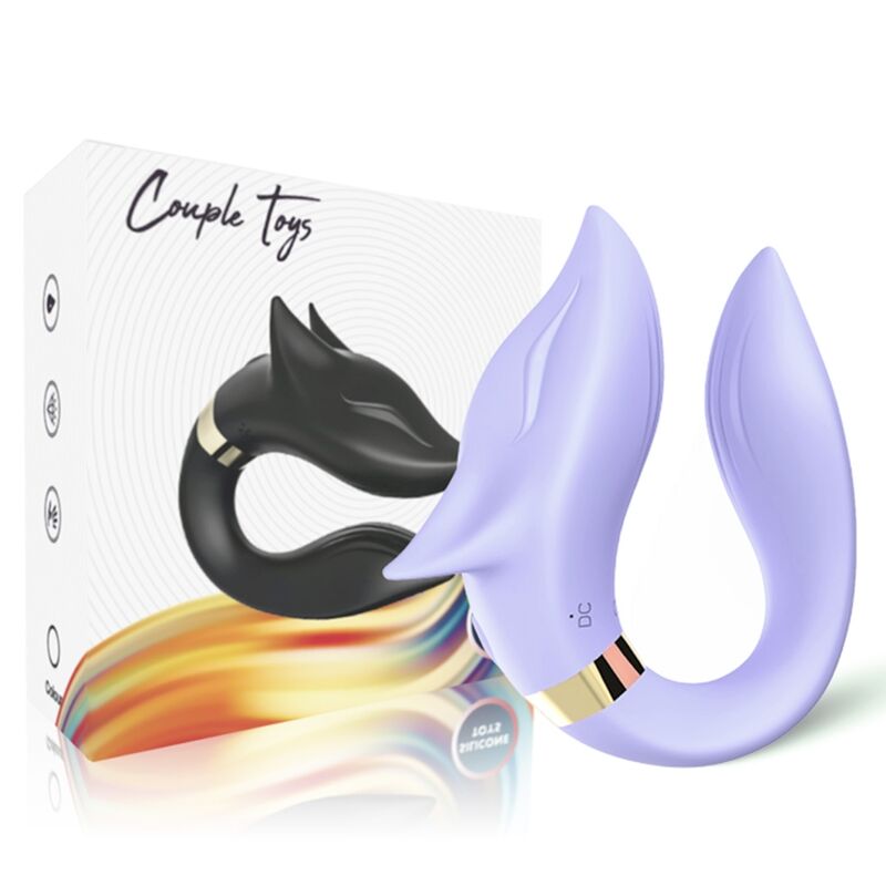 ARMONY - VIBRADOR FOX PARA CASAIS COM CONTROLE REMOTO ROXO - Infernum Store