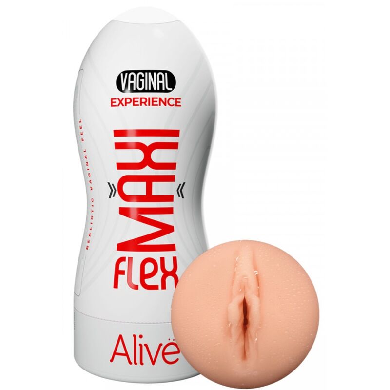 ALIVE - MAXI FLEX MASTURBADOR MASCULINO VAGINAL TAMANHO L - Infernum Store