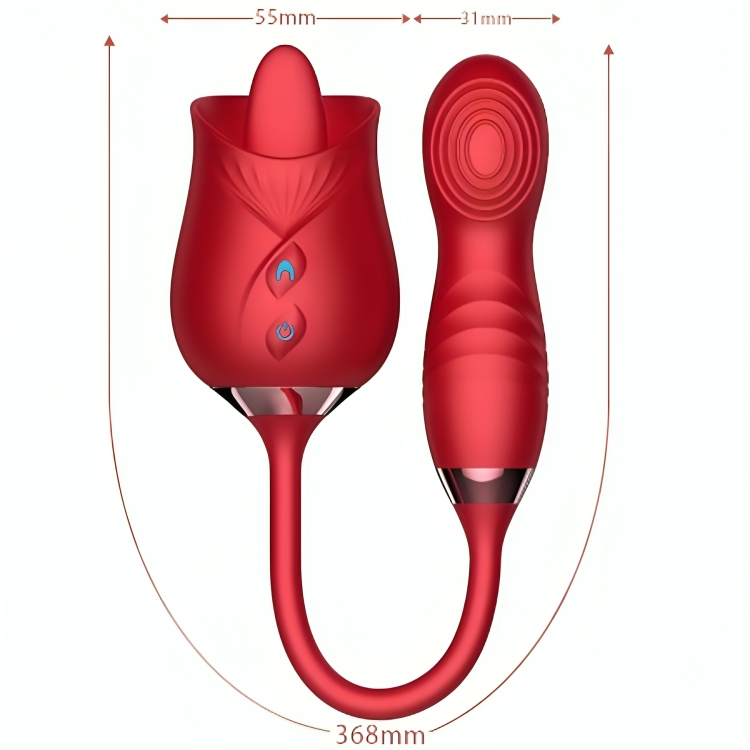 ARMONY - DELIGHT FLOWER VIBRATOR & BUMPING WITH RED TONGUE - Infernum Store