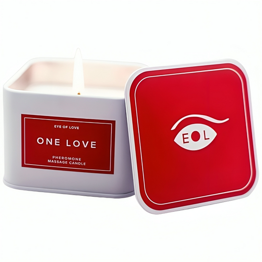EYE OF LOVE - VELA DE MASSAGEM ONE LOVE PARA MULHERES 150 ML - Infernum Store