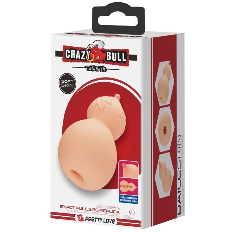 CRAZY BULL - MASTUBADOR EM FORMA DE PEITO DE CABAA - Infernum Store