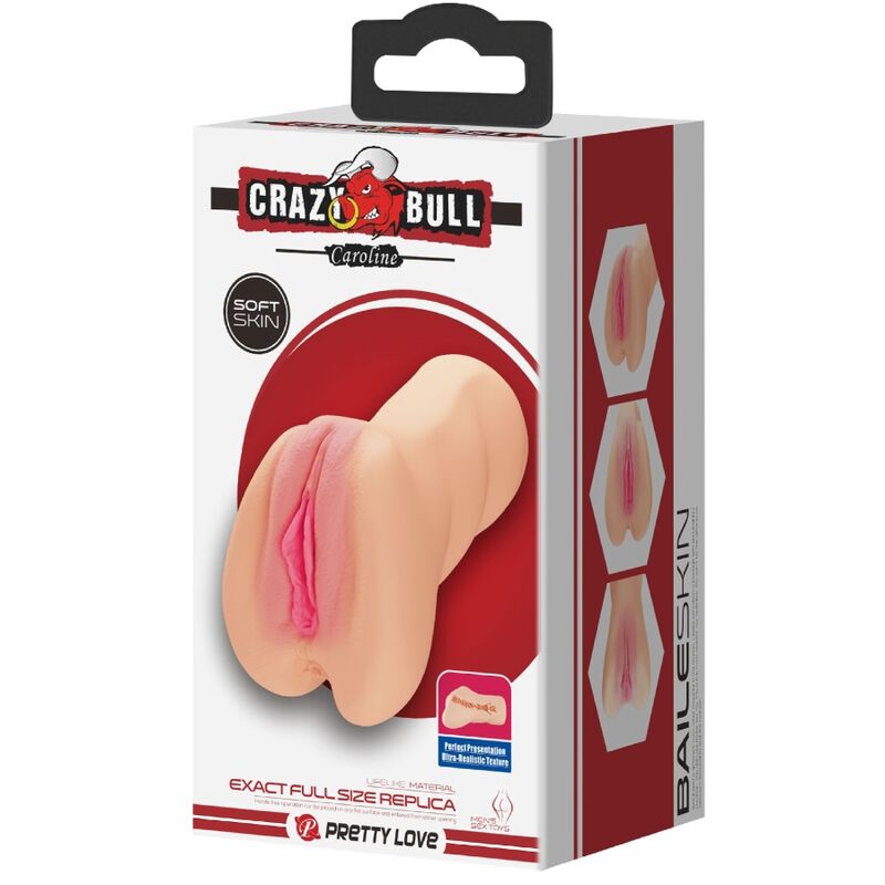 CRAZY BULL - MASTUBADOR EM FORMA DE VAGINA CAROLINE - Infernum Store
