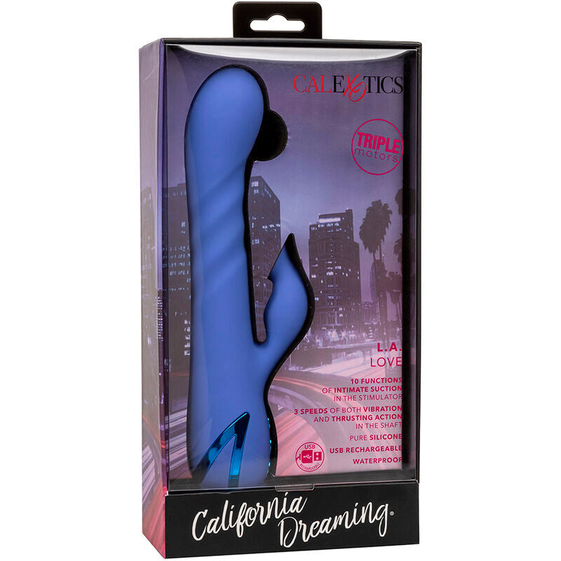 CALEXOTICS - LA LOVE VIBRADOR & SUCKER BLUE POR CALIFORNIA DREAMING - Infernum Store