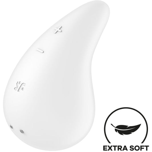 SATISFYER - DEW DROP VIBRATOR LAY-ON WHITE - Infernum Store