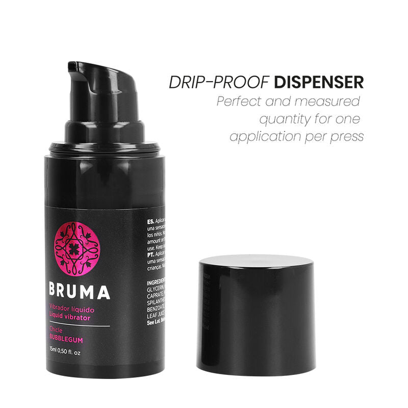 BRUMA - VIBRADOR LÍQUIDO ULTRA DESLIZANTE BUBBLEGUM 15 ML - Infernum Store