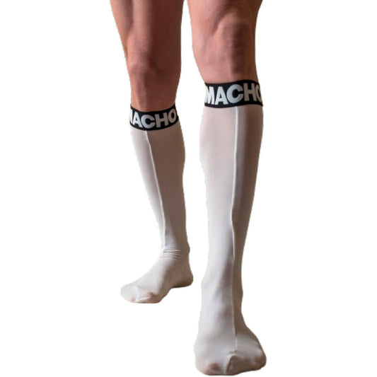 MACHO - THIN SOCKS ONE SIZE WHITE - Infernum Store