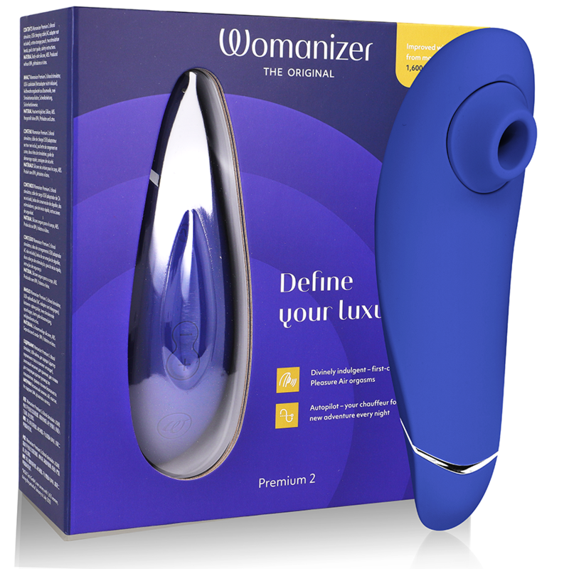 WOMANIZER - PREMIUM 2 CLITORAL STIMULATOR BLUEBERRY - Infernum Store