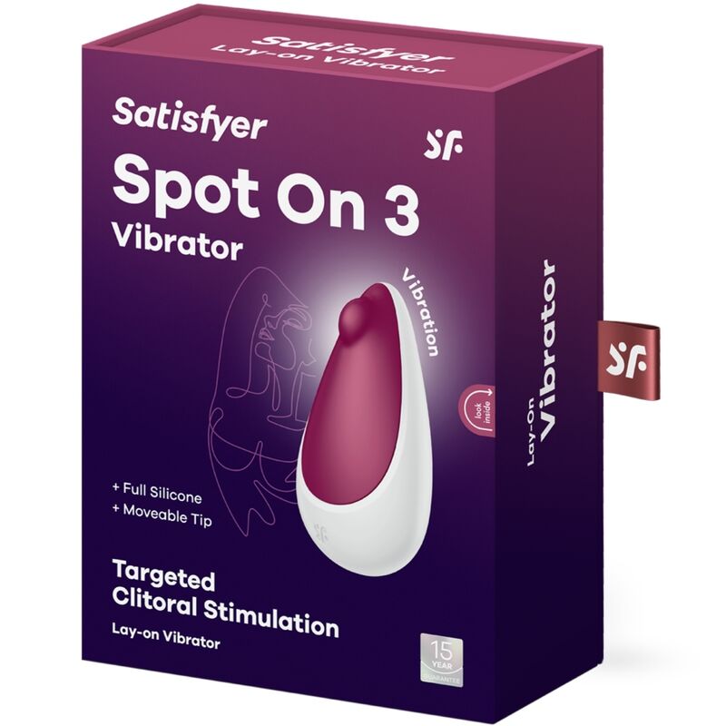SATISFYER - SPOT ON 3 ESTIMULADOR CLITÓRICO BERRY - Infernum Store