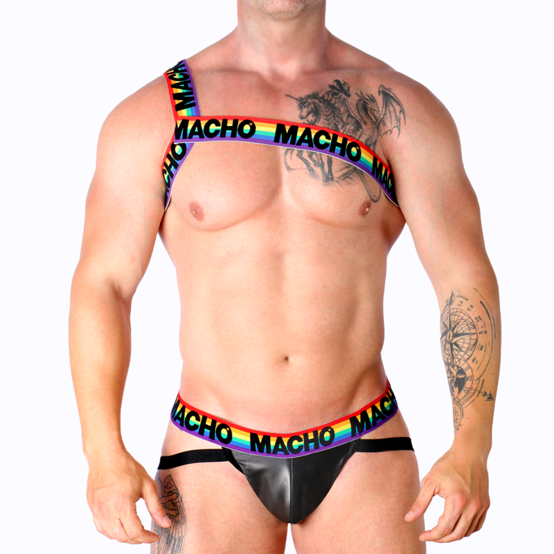 MACHO - ROMAN HARNESS PRIDE L/XL - Infernum Store