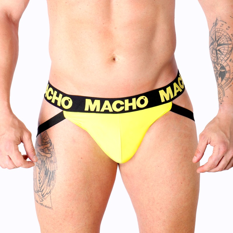 MACHO - MX25A JOCK LYCRA YELLOW M - Infernum Store