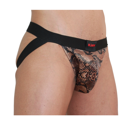 BURN - 002 JOCK SNAKE BLACK S - Infernum Store
