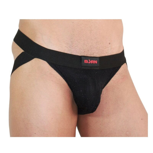 BURN - 003 JOCK SHINY BLACK S - Infernum Store