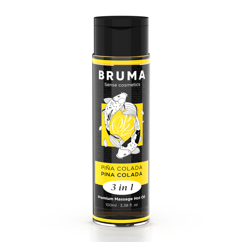 BRUMA - ÓLEO DE MASSAGEM PREMIUM EFEITO CALOR SABOR PINA COLADA 3 EM 1 - 100 ML - Infernum Store