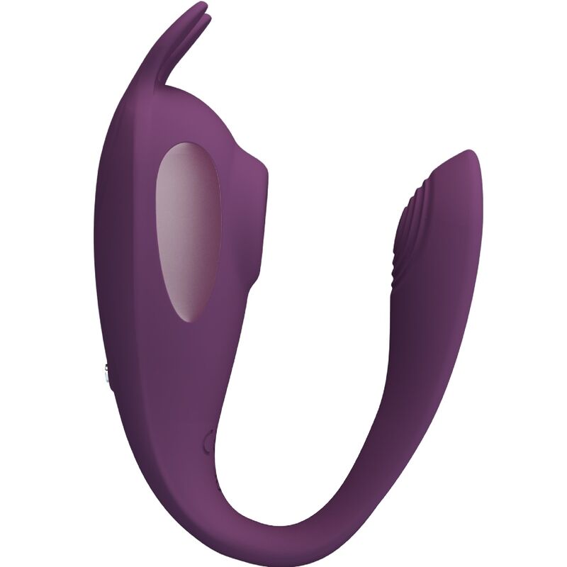 PRETTY LOVE - ESTIMULADOR E VIBRADOR SHEY APLICATIVO GRATUITO LONGA DISTÂNCIA ROXO - Infernum Store