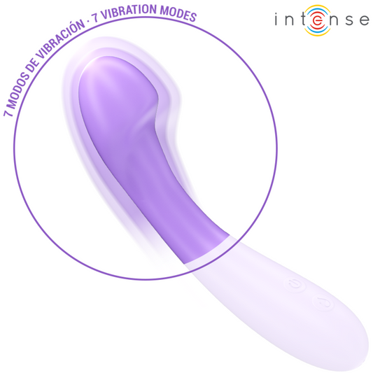 INTENSE - BECKY VIBRADOR 19 CM AQUECÍVEL 7 VIBRAÇÕES ROXO