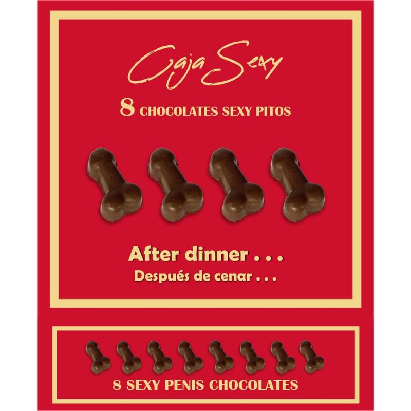 DIABLO PICANTE - CAIXA DE 8 CHOCOLATES EM FORMA DE PÊNIS - Infernum Store