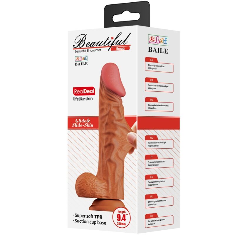 BAILE - BURAQ REALISTIC DILDO 24 CM FLESH - Infernum Store