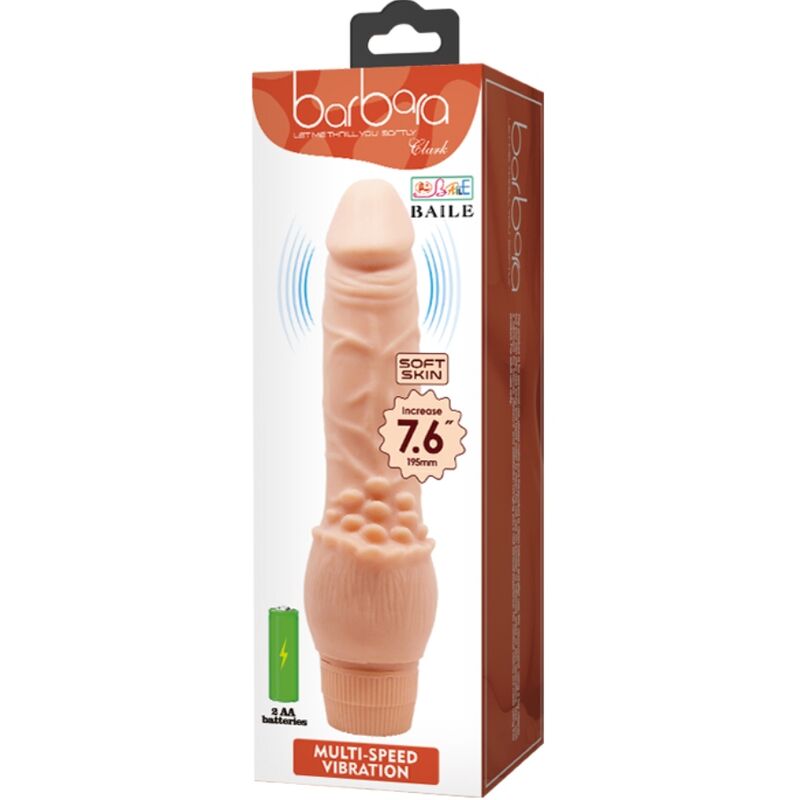 BAILE - BARBARA VIBRADOR REALISTA 19,5 CM CARNE