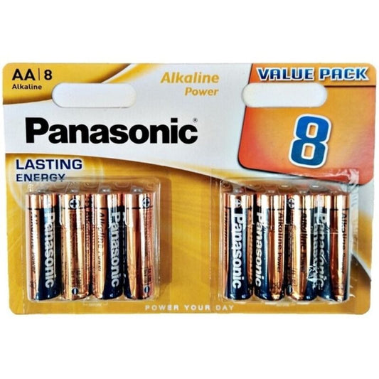PANASONIC - BATERIA ALCALINA BRONZE AA LR6 BLISTER*8